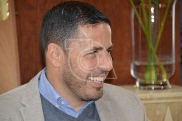 El senador nacionalista Fernando Clavijo durante la visita a Telde (Foto TA)